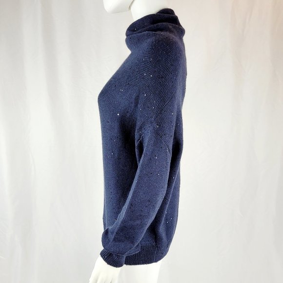 Brunello Cucinelli Women's Blue Sequin Sweater NWT - Picture 3 of 8